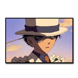 Tranh tô màu theo số✥❣Thám tử lừng danh Conan Số Bức tranh sơn dầu Kẻ trộm kỳ lạ Kidd màu xám gốc nỗi buồn tự làm kỹ thu