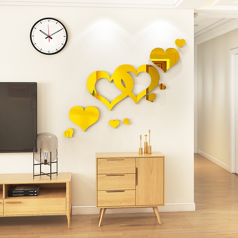 Tranh Mica Trái tim xinh đẹp Trang trí phòng khách, phòng ngủ, cửa hàng Nhiều Size - EPeBen