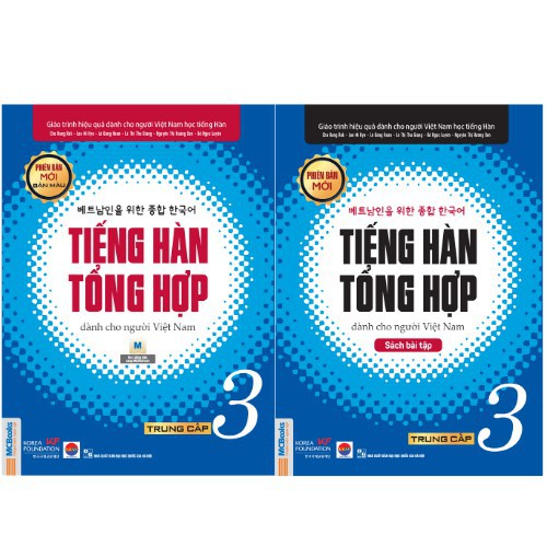 Sách - Combo Tiếng Hàn Tổng Hợp Dành Cho Người Việt Nam -  Trung Cấp 3 (bản 4 màu) tặng kèm ring ring