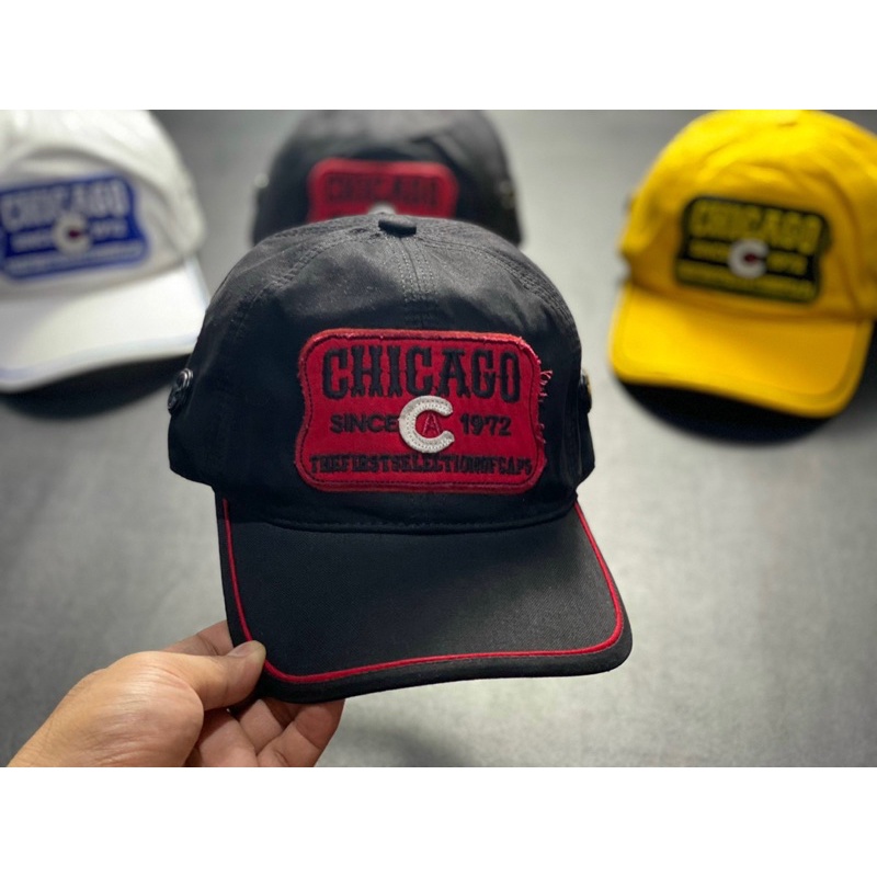 [FRESHIP] MŨ LƯỠI TRAI VIỀN IN CHỮ CHICAGO, MŨ LƯỠI TRAI UNISEX