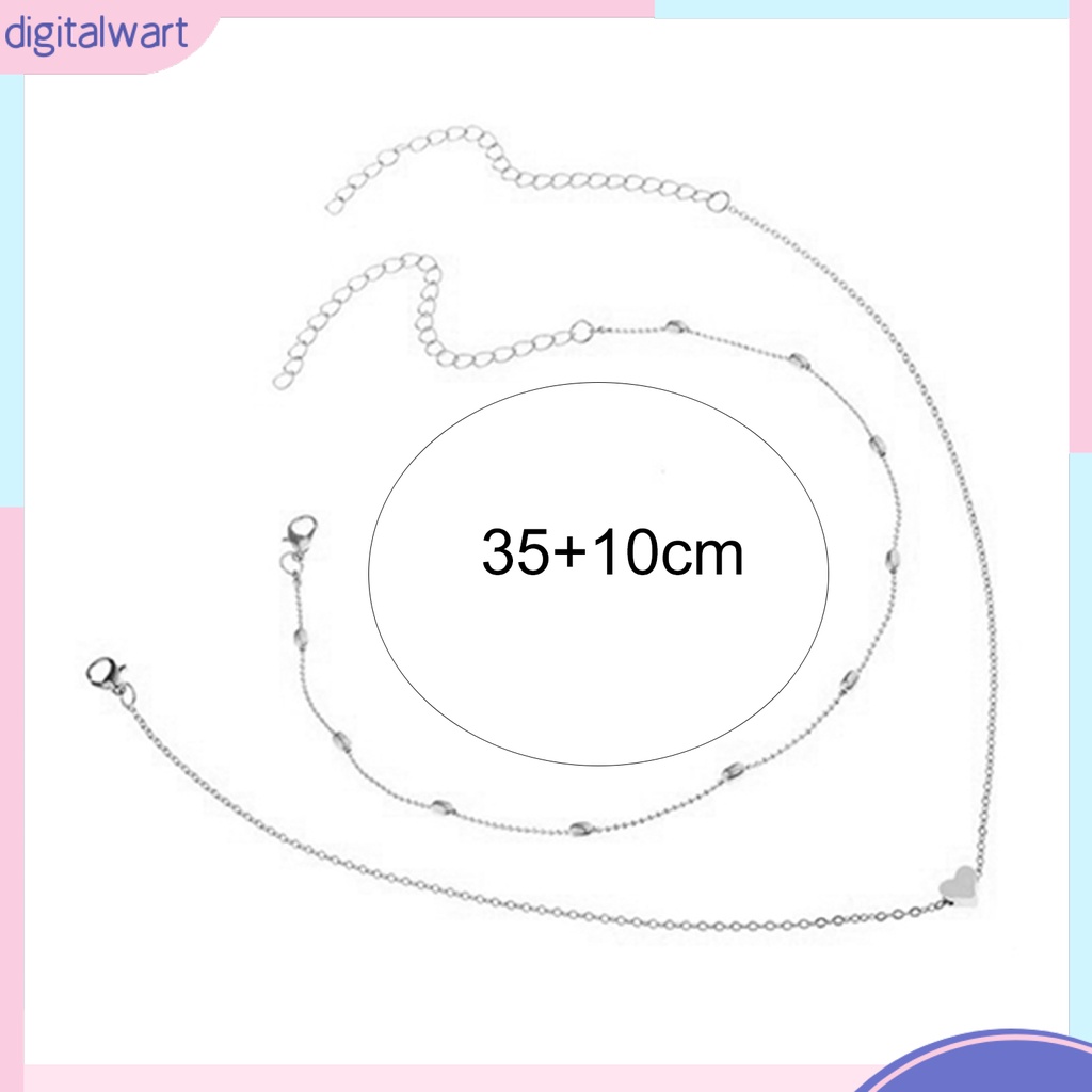 Vòng cổ 2 tầng đính mặt trái tim nữ tính hợp thời trang