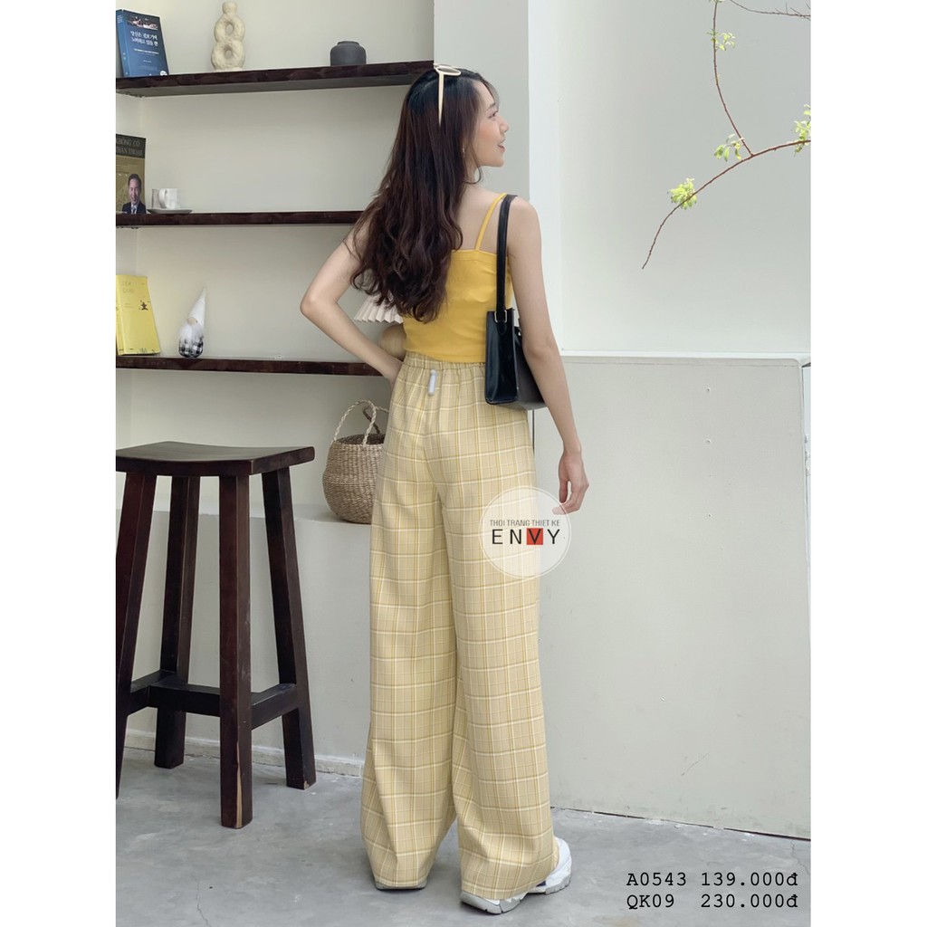 Quần Caro Ống Rộng ENVY - QK09