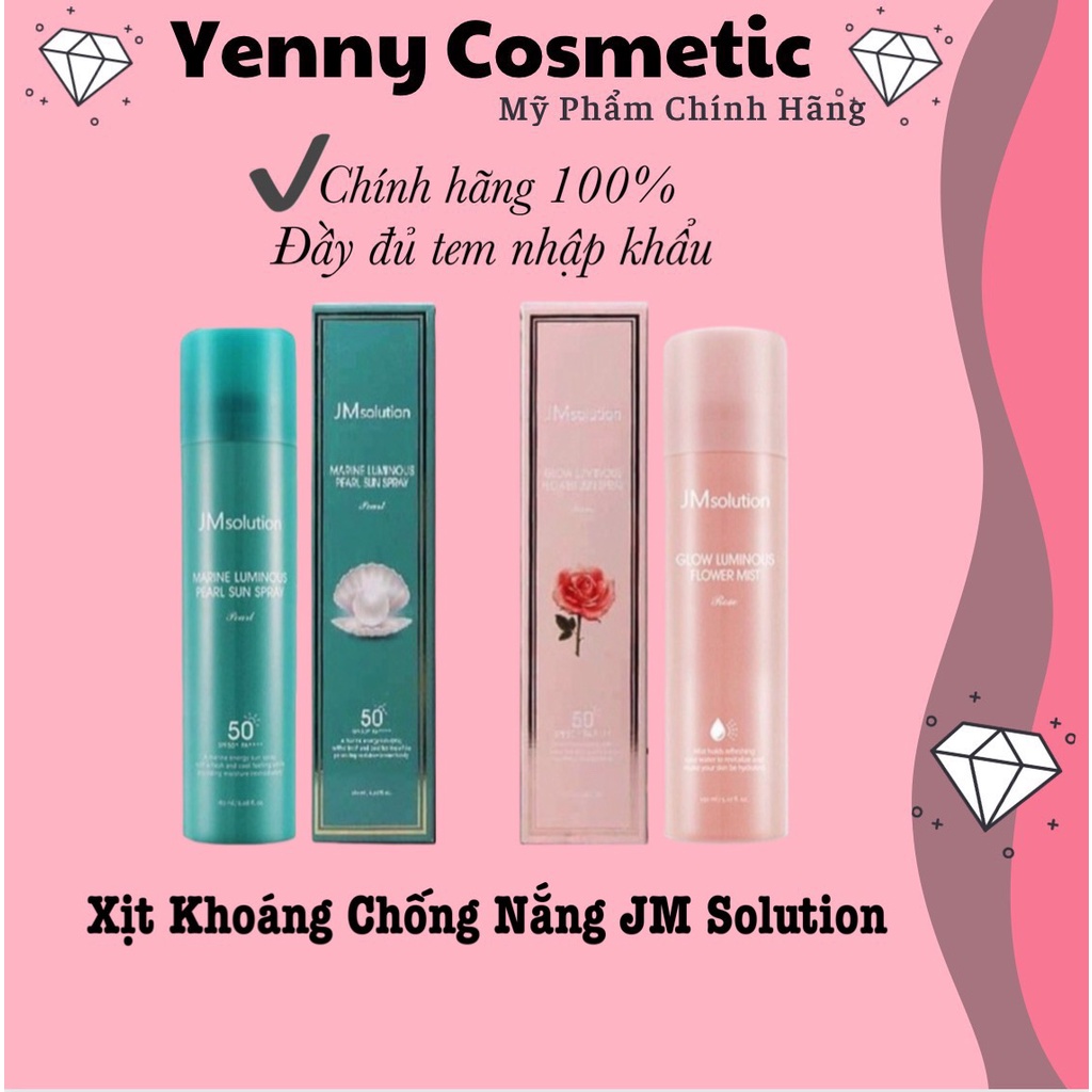 Xịt Khoáng Chống Nắng JM solution 180ml