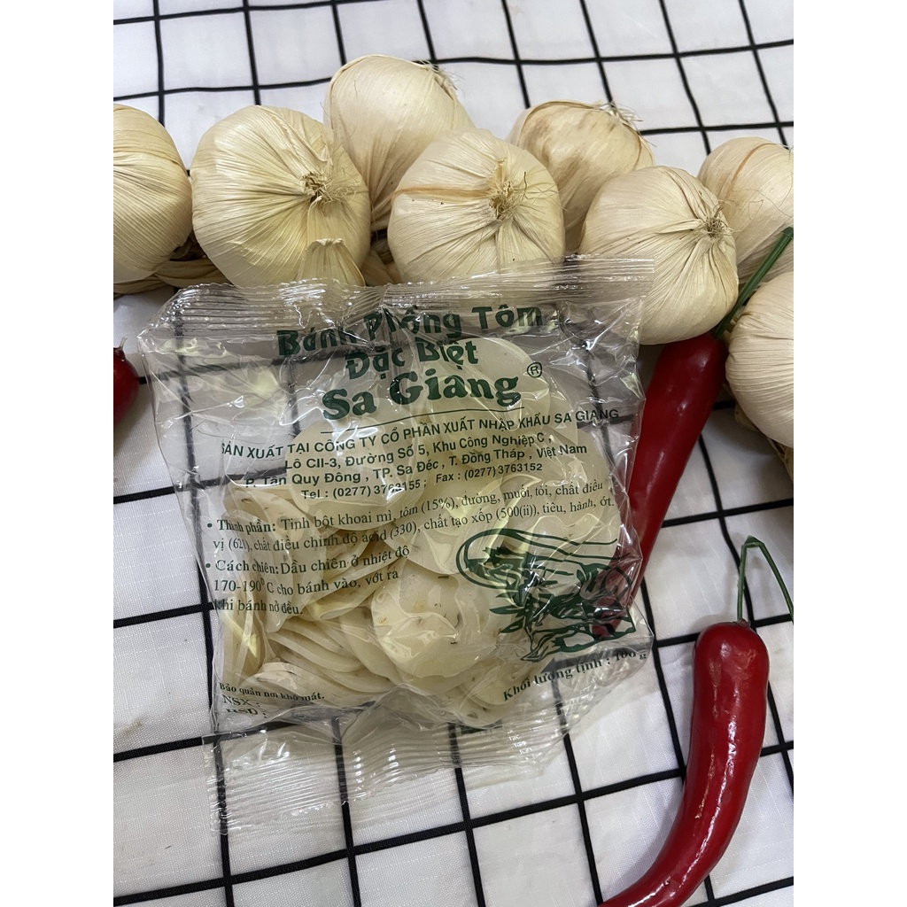 BÁNH PHỒNG TÔM SA GIANG 100GRAM - 500GRAM