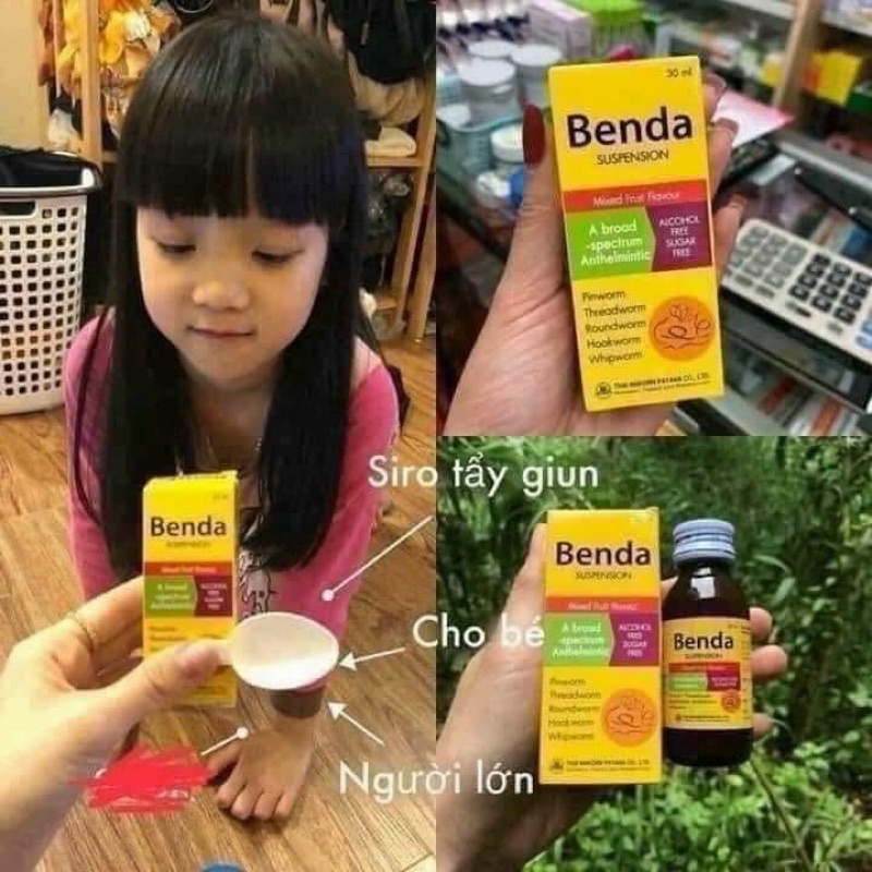 Siro benda 30ml thái lan