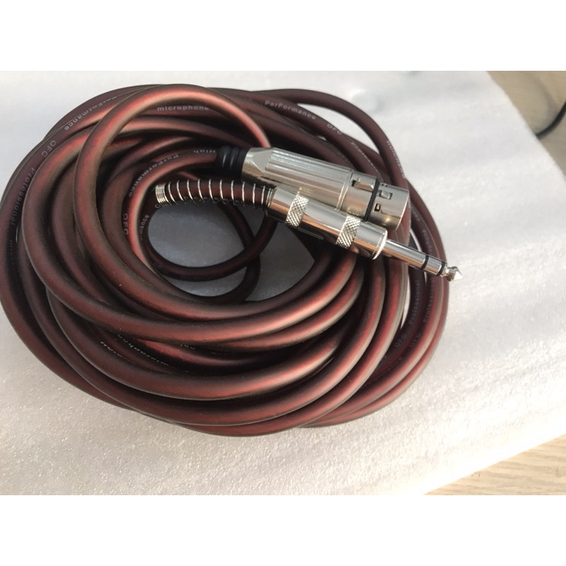 Dây mic 10M chuẩn Stereo - Dây micro lõi đồng sịn chống nhiễu