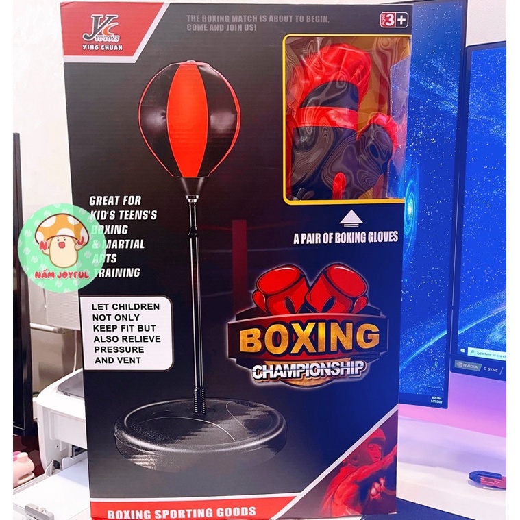 Bộ đồ chơi boxing rèn luyện thể chất, giảm stress cho bé