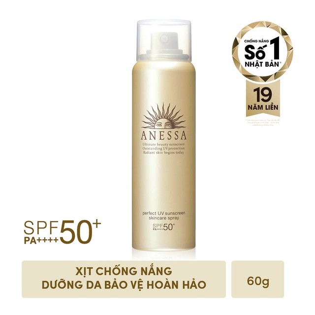 Bộ kem chống nắng Anessa dưỡng da và bảo vệ hoàn hảo cho da mặt, toàn thân và tóc ( SPF 50+ PA++++ )