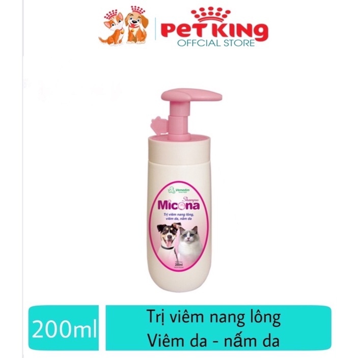 [CHÍNH HÃNG ]Sữa Tắm Micona 200ml và Bio Derma 150ml- Đặc Trị Ghẻ và Nấm Da cho Thú Cưng