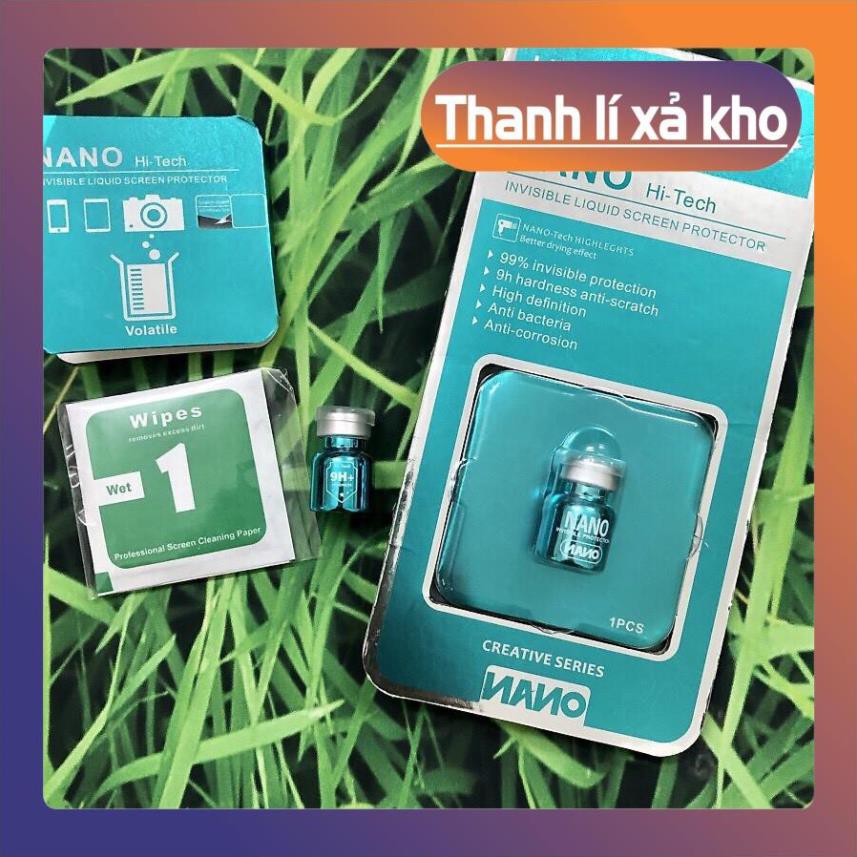 [K] KEO DUNG DỊCH NANO 9H PHỦ MÀN HÌNH ĐIỆN THOẠI ( CHỐNG XƯỚT, CHỐNG VÂN TAY) ^^