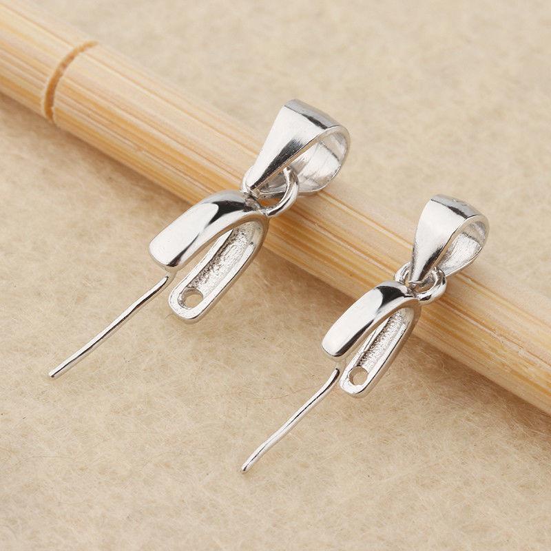 Bông Tai Bạc 925 Dạng Kẹp Mặt Đá Ngọc Bích Thời Trang Cho Nam Nữ 0224