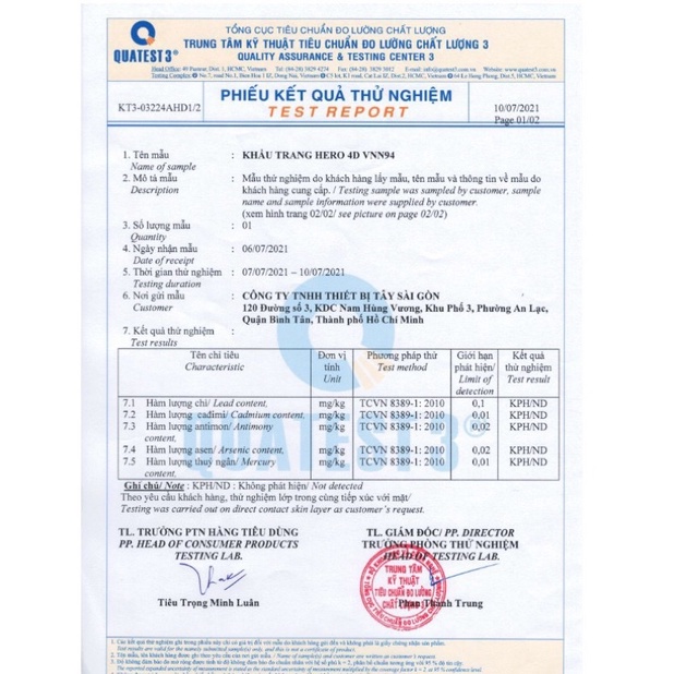 <VNN94_KF94 > Bịch Lẻ _ 5 Khẩu Trang_ Khẩu Trang Y Tế Kháng Khuẩn 4 Lớp HERO 4D VNN94 Cao Cấp Tây Sài Gòn .