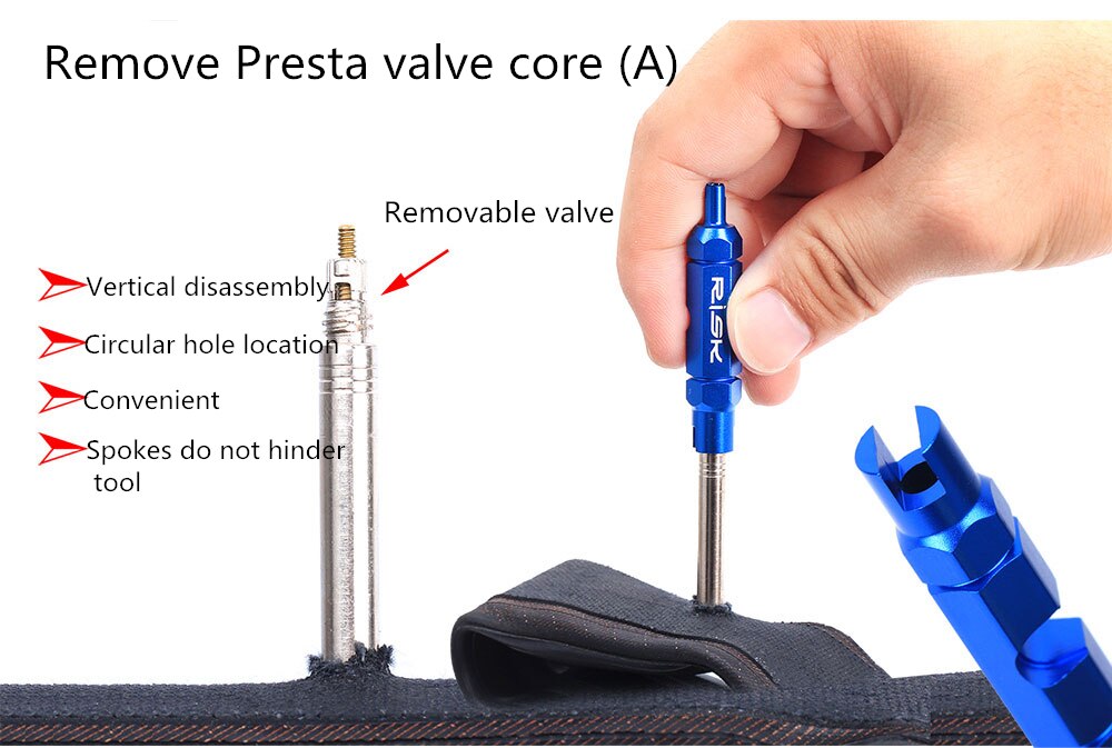 1 Dụng Cụ Tháo Lõi Van Xe Đạp Đa Năng