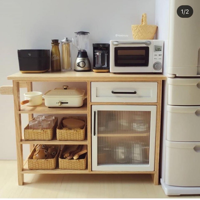 Rổ nhựa mini cho nhà búp bê