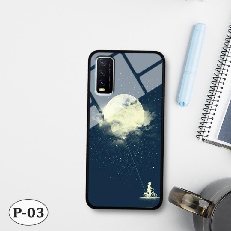 Ốp kính in 3D Vivo Y20 / Y72 5g nhiều mẫu đẹp