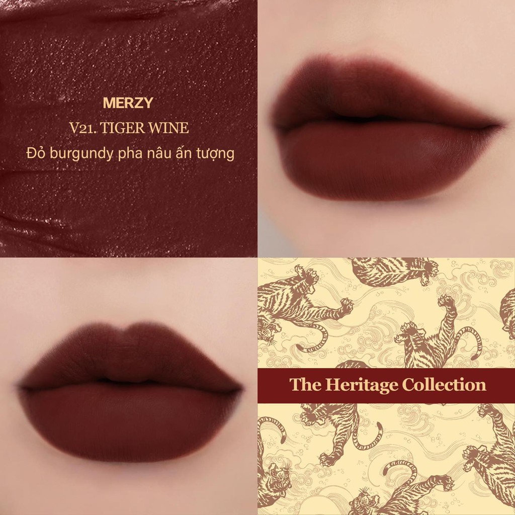 (SALE LỖ) Son kem lì Merzy Another Me The First/ Heritage Velvet Tint