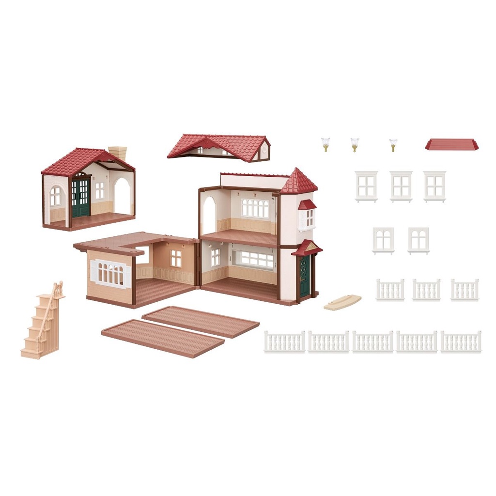 Đồ Chơi Sylvanian Families Căn Nhà Mái Đỏ Cổ Điển Phiên Bản Đặc Biệt Classic Red Roof Country Home Special Edition