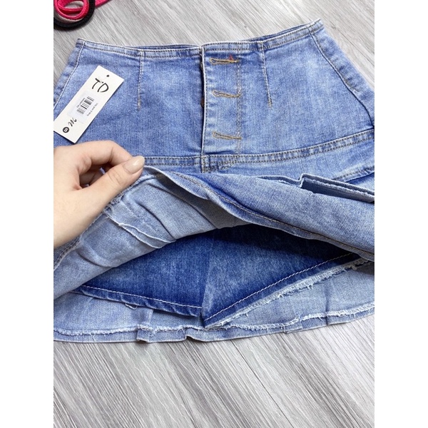 CHÂN VÁY JEAN 2 TẦNG (có lót bên trong) -PC ALOHASHOP91