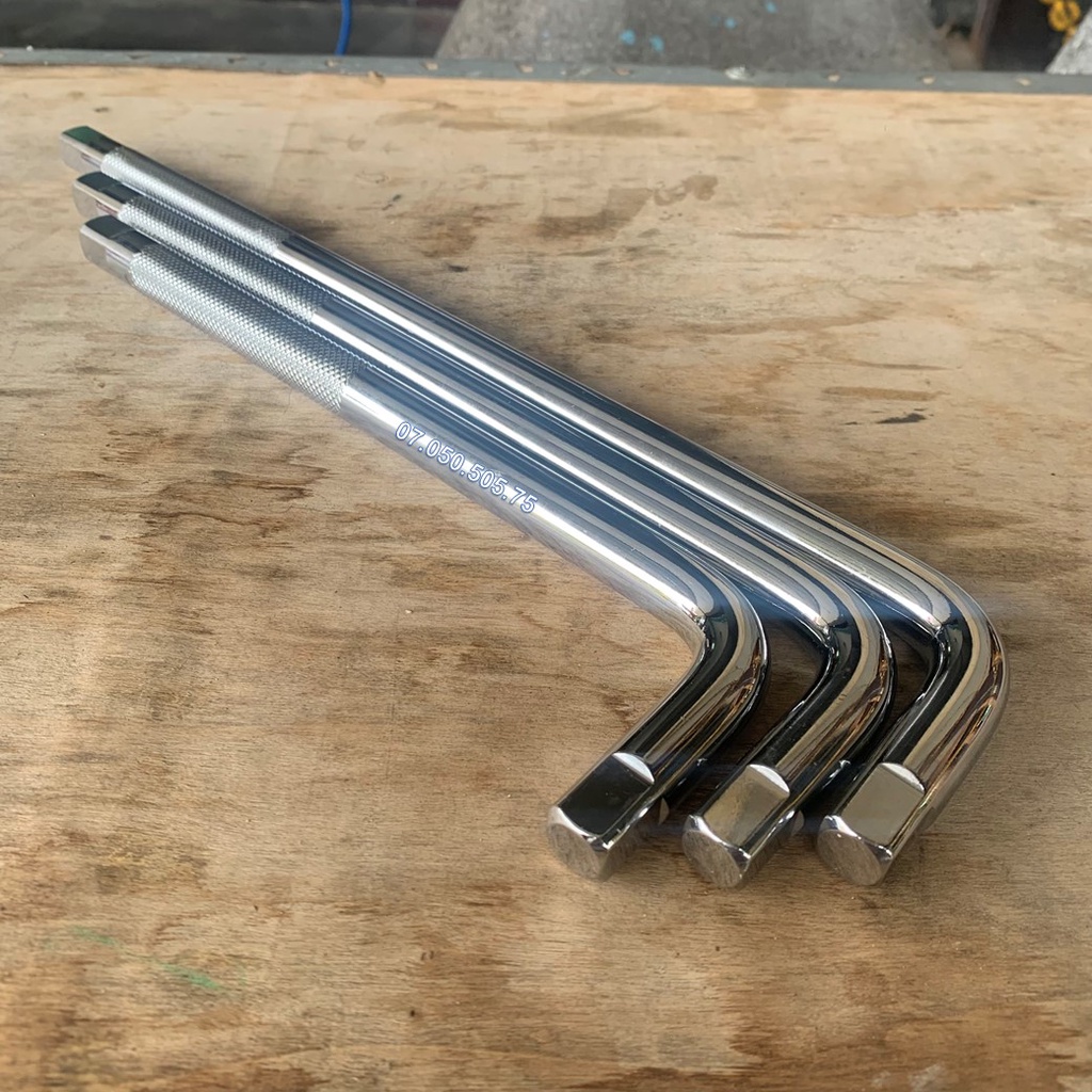 Cần siết chữ L Nhật Kapusi 1/2’’, tay siết lực cong dạng chữ L vặn đầu tuýp, đầu khẩu 1/2 inch K-0026 / K-0027 / K-0028