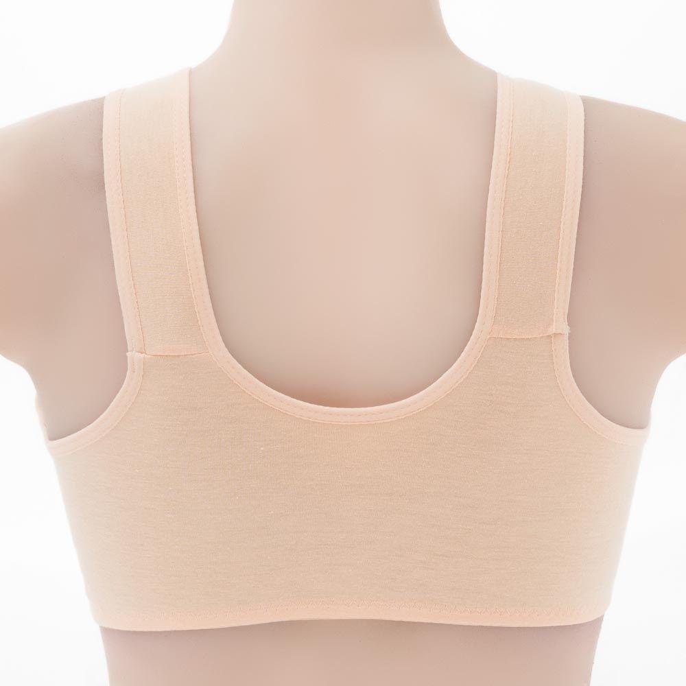 Lilyes Áo Ngực Cotton Không Gọng Cúp Lớn Họa Tiết Hoa Thoáng Khí Dành Cho Phụ Nữ Lớn Tuổi