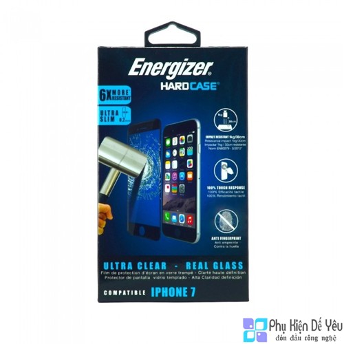 Kính cường lực Energizer HC ENSPPRCLIP7 cho iPhone 7/ 8 - Siêu mỏng