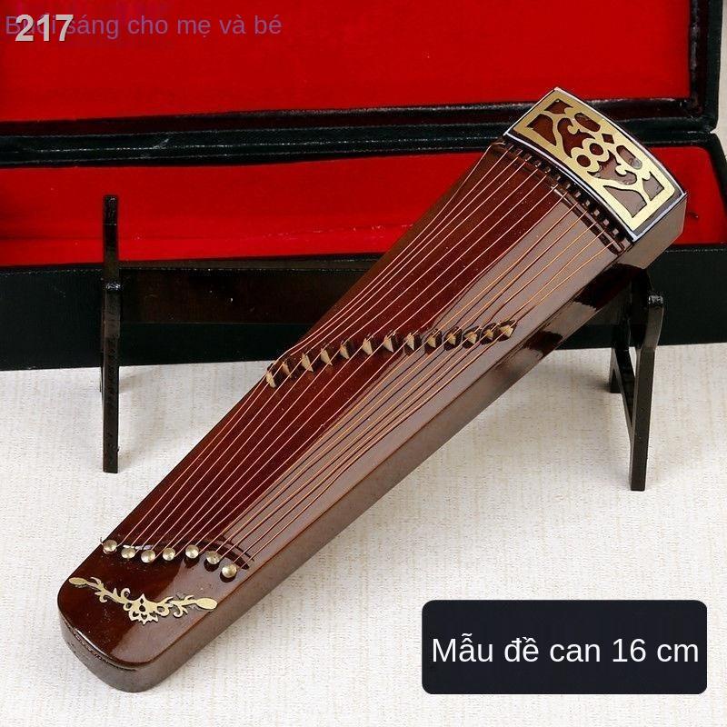 【2021】Thuyền thủ công Làm bằng tay Mini Guzheng Guqin Mô hình Búp bê Nhạc cụ Đồ trang trí Cậu bé và Cô gái Bạn bè Sinh n