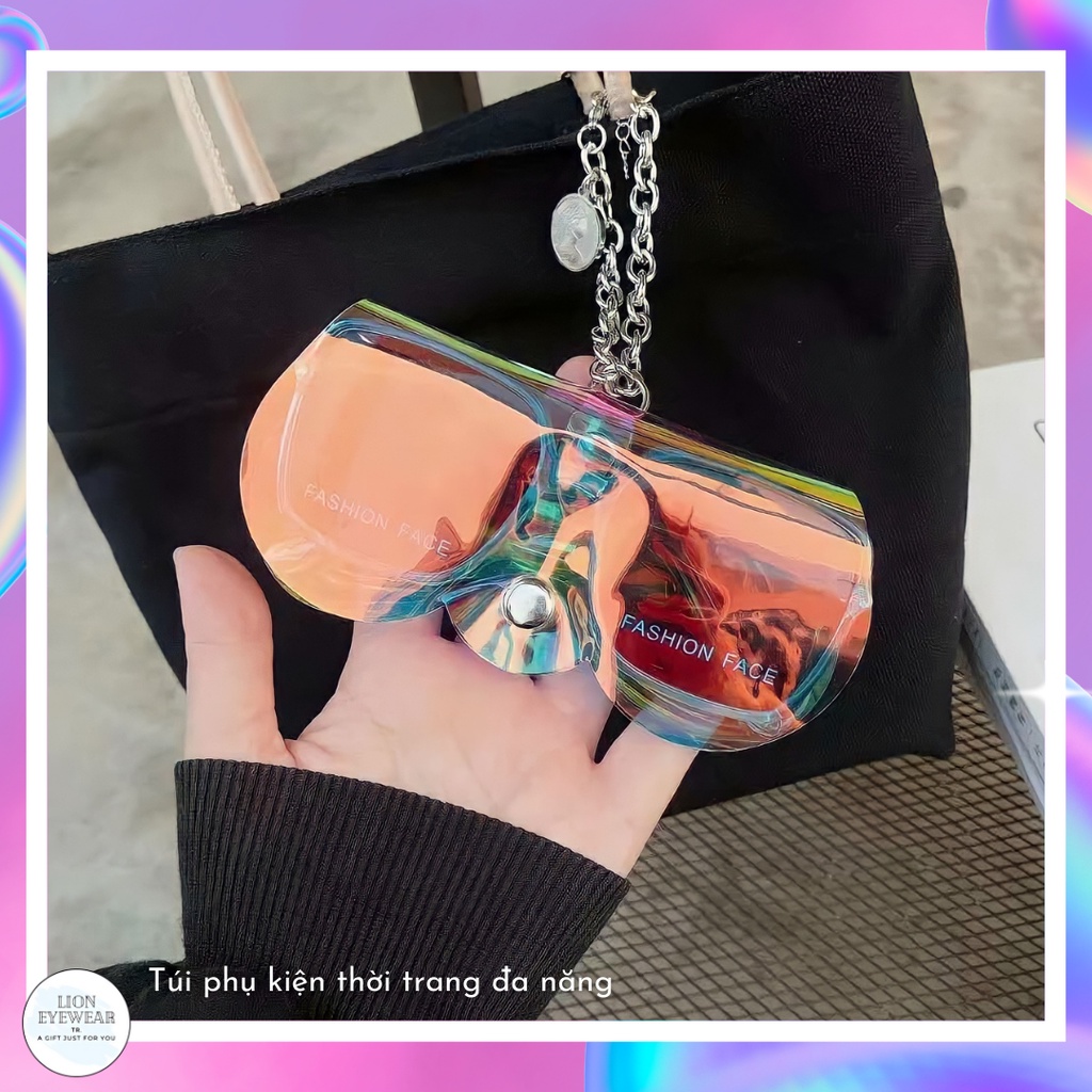 Ví đựng kính mắt cao cấp có dây treo LIONEYEWEAR Túi đựng mắt kính chống xước