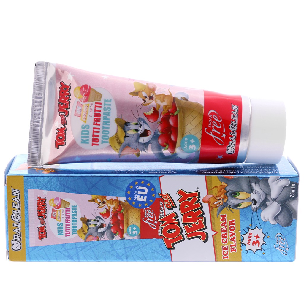 Kem đánh răng cho bé trên 3 tuổi Oral-Clean Tutti Frutti 75ml