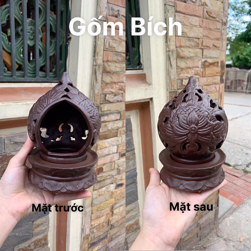 Lư Gốm Xông Đốt Trầm Đốt Nến Nhiều Mẫu Gốm Sứ Bát Tràng - Gốm Bích