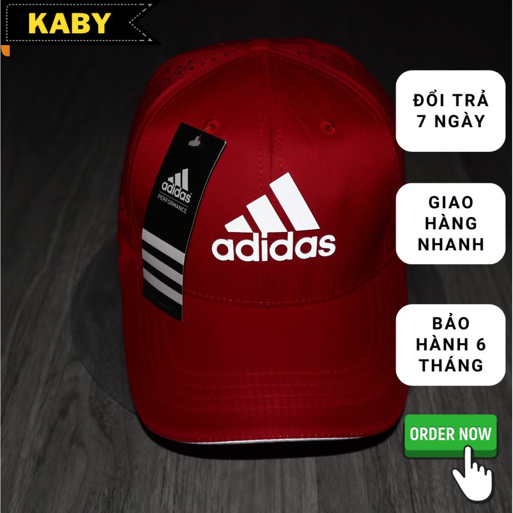 Mũ lưỡi trai ❤️ Nón adidas 3 sọc phối lưới cực đẹp màu đỏ form unisex nam nữ RD-NONKET047