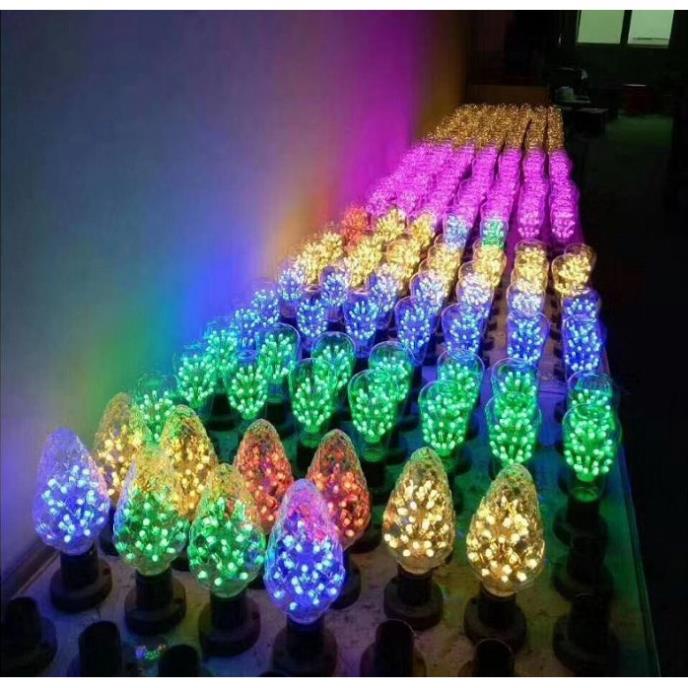 Bộ 2 bóng đèn led trang trí pháo hoa hình ST64, đèn trang trí độc đáo