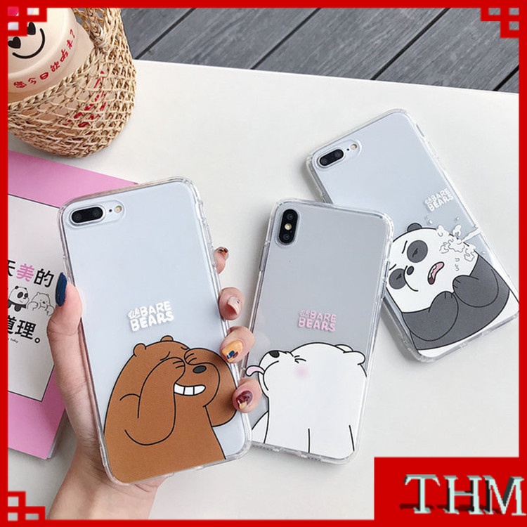 Ốp Điện Thoại Hình Ba Chú Gấu Nhỏ Cho Iphone 6/6plus/6s/6splus/7/7plus/8/8plus/x/xr/xs/11/12/pro/max/plus/promax/-857