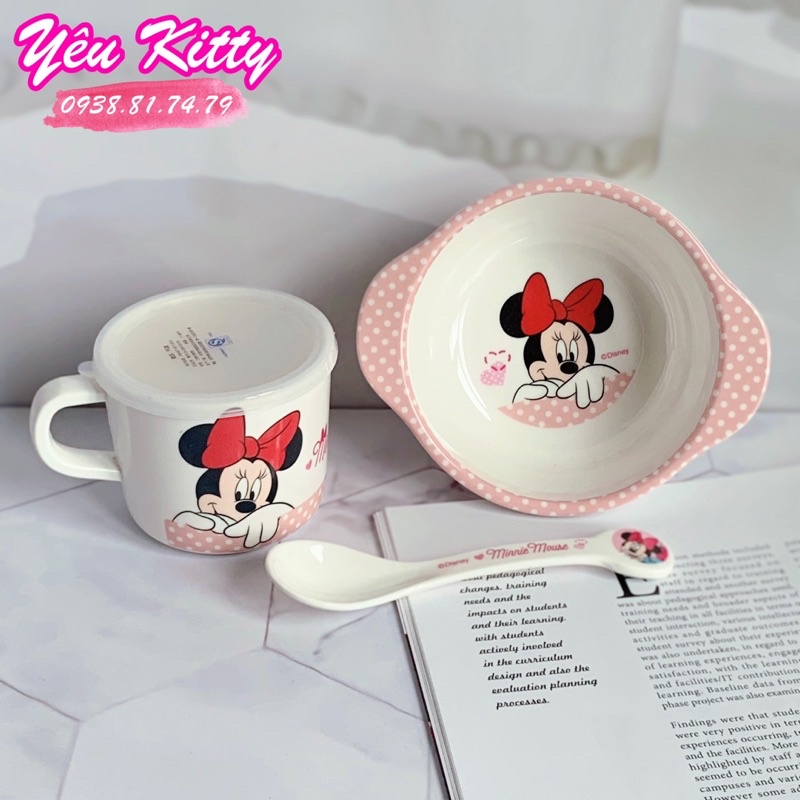 BỘ CHÉN LY MUỖNG CHUỘT MINNIE