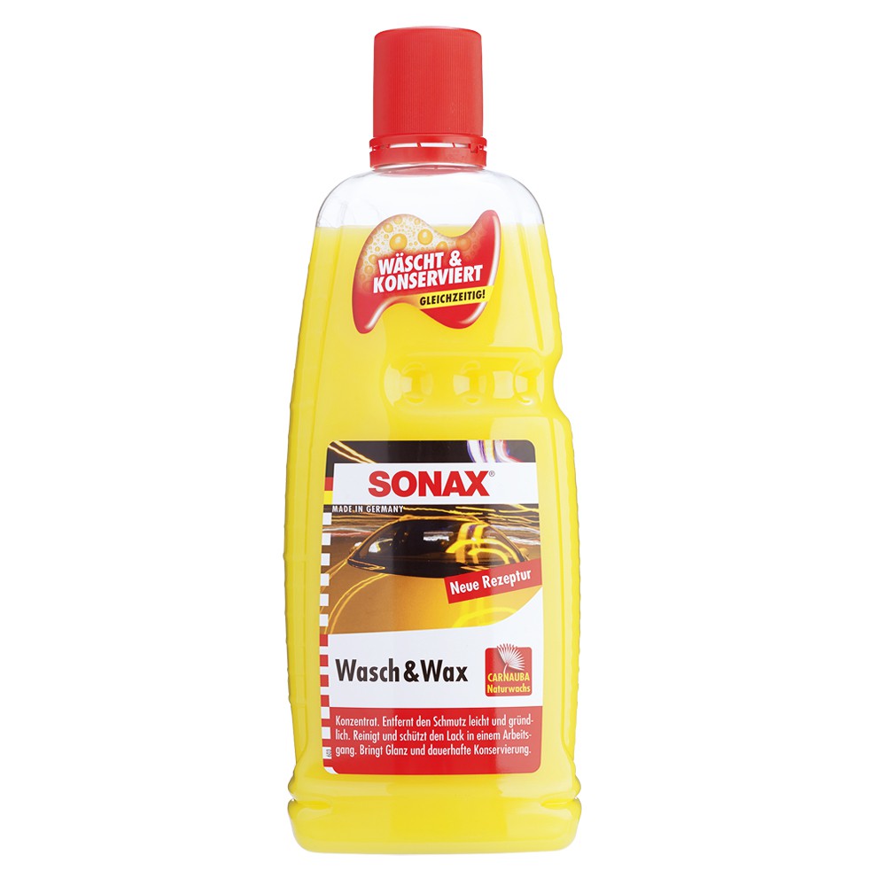 Sonax Nước rửa xe 2 Trong 1 Carnauba