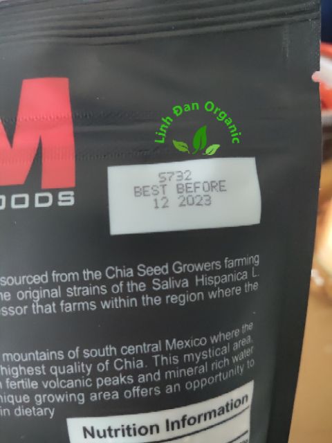 Hạt Chia Úc Black Bag Chia gói 500gr date 2023