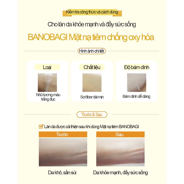 Mặt nạ Banobagi Anti-Oxidant Injection Mask 30ml