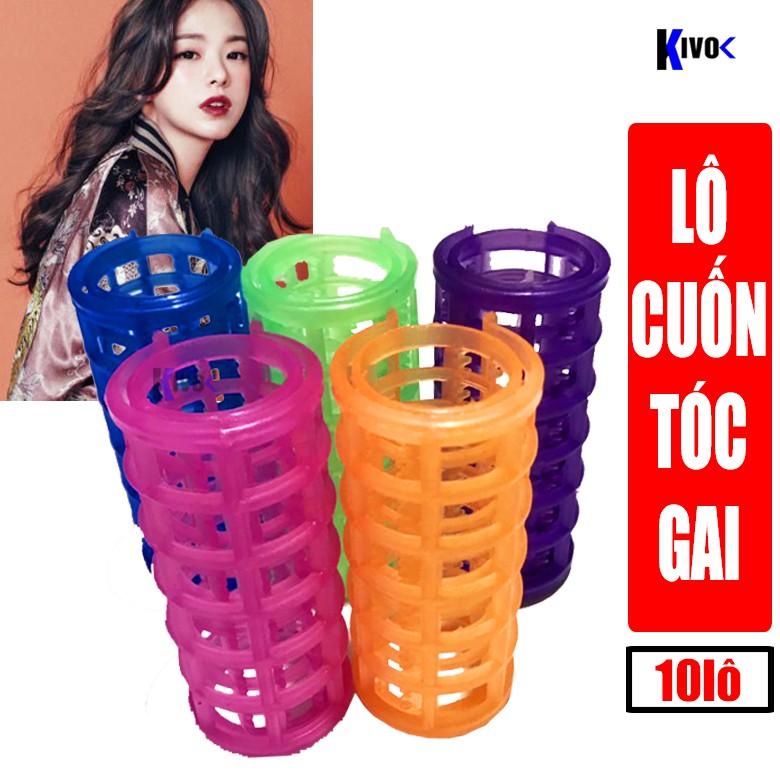 Ống Cuốn Tóc Gai / Cuộn Tóc Nam Nữ - Làm Xoăn Tóc Mái / Gợn Sóng - Lô Cuốn Quoăn Không Dùng Nhiệt - Uốn Cúp Đuôi - Kivo