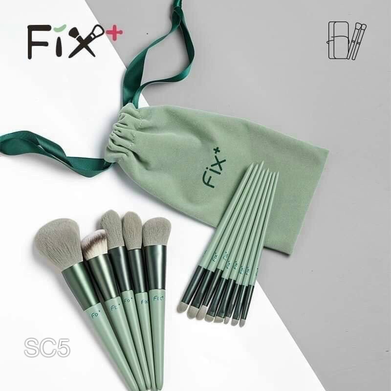 Set cọ trang điểm 13 món màu xanh - S3P