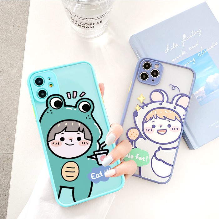 Ốp lưng iphone Etfa Cute nhám viền nổi cong 5/5s/6/6plus/6s/6splus/7/7plus/8/8plus/x/xr/xs/11/12/pro/max/plus/promax | BigBuy360 - bigbuy360.vn