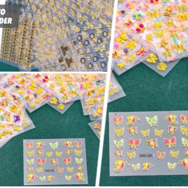 Tấm dán trang trí móng tay nail giao ngẫu nhiên