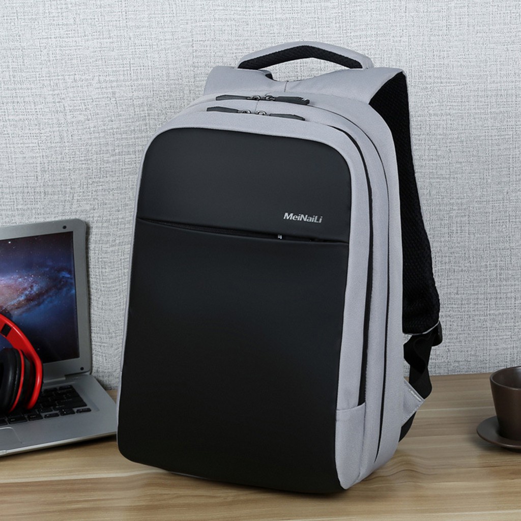 Balo đựng laptop MEINAILI chống thấm cao cấp có cổng kết nốt USB tiện ích-1802