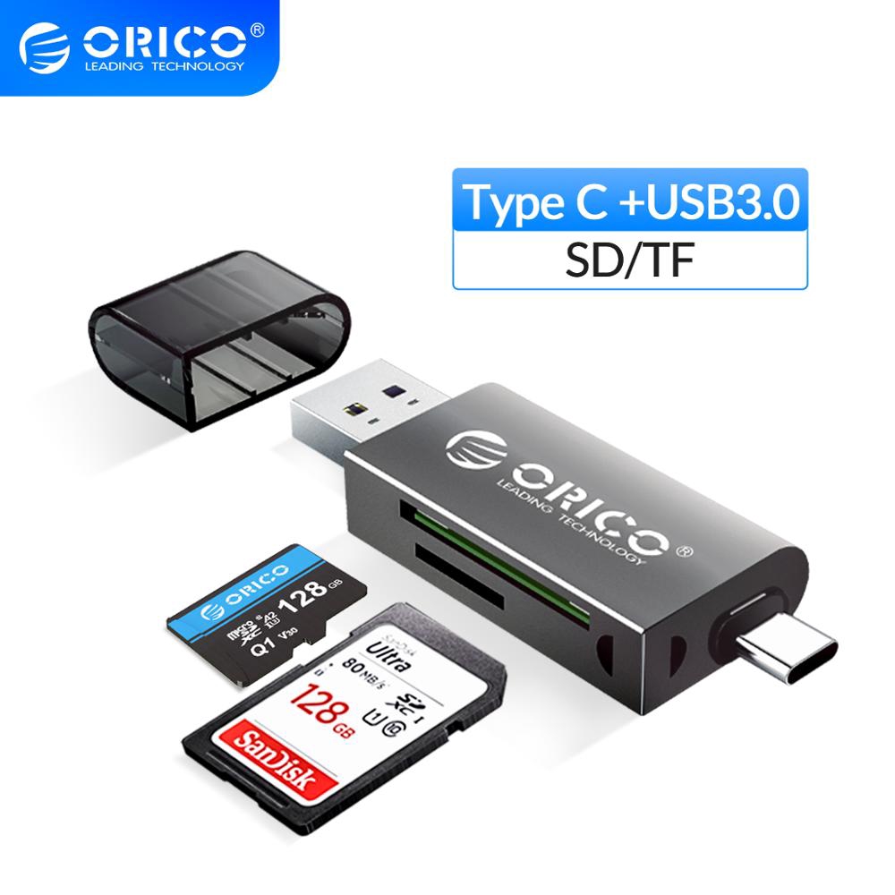 Đầu Đọc Thẻ Nhớ Sd Và Tf Orico Aa-cdr02 Cổng Usb 3.0 2 Trong 1