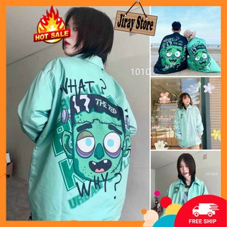 Áo Khoác Dù Nam Nữ - Áo Jacket Bombers Unisex 2 Lớp Zombie Siêu Hot (Có Form Rộng XL)