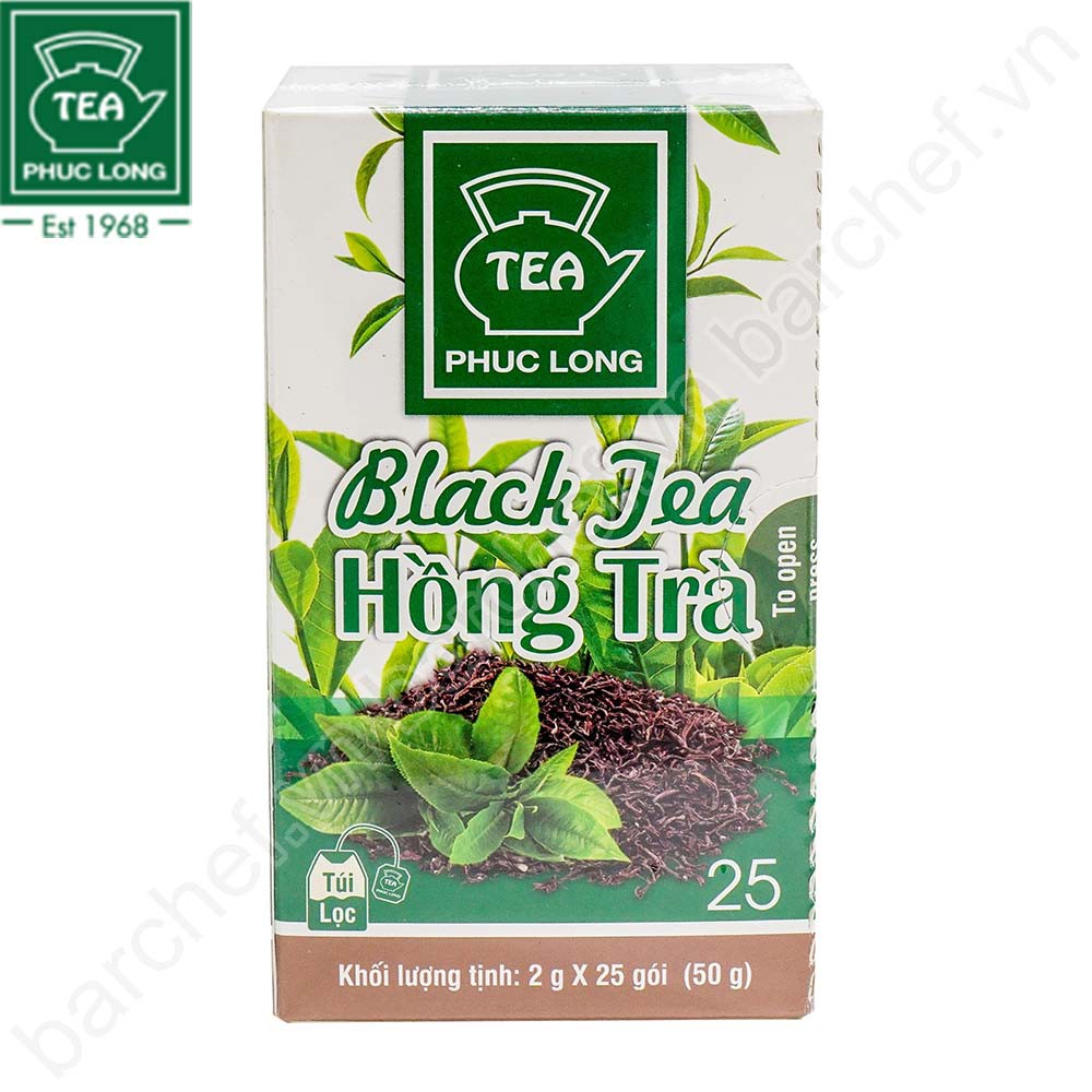 2gr Trà Đào, hồng trà túi lọc Phúc Long - 2 gram Peach, red tea filter bag