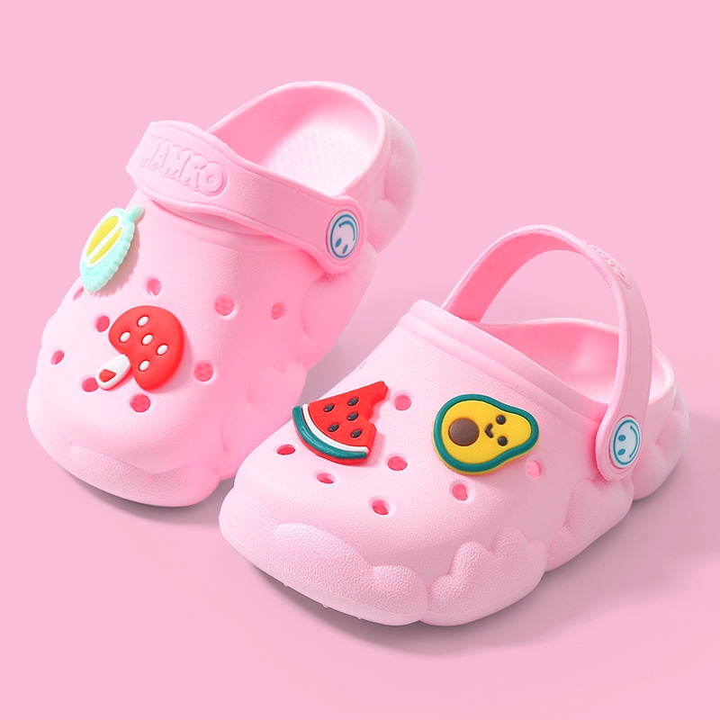Giày Sandal Đế Mềm Chống Trượt Họa Tiết Trái Cây Hoạt Hình Thời Trang Mùa Hè Cho Trẻ Em