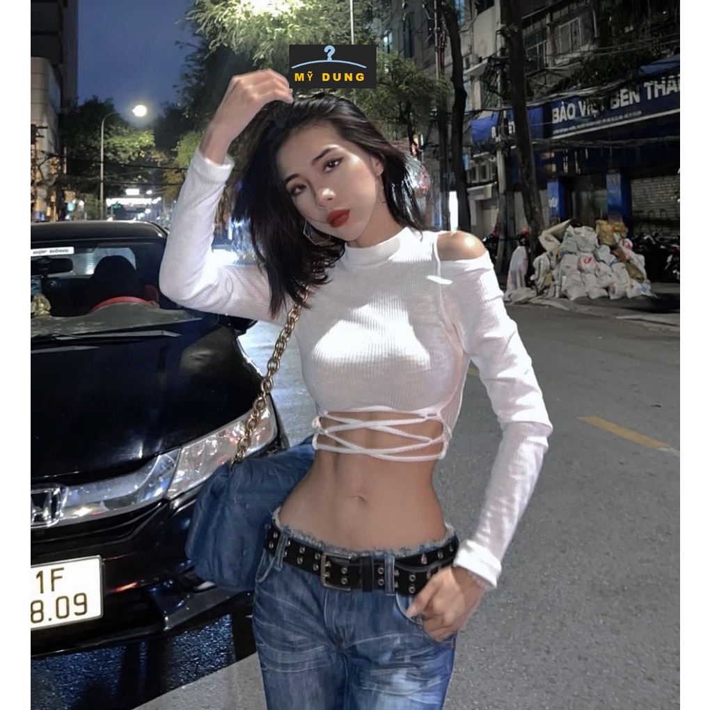 ÁO CORTOP ĐAN DÂY EO, KHOÉT VAI- GỢI CẢM, HÁCH DÁNG- PHỐI ĐỒ CỰC XINH-SIÊU HOT HÍT NHÉ CÁC NÀNG