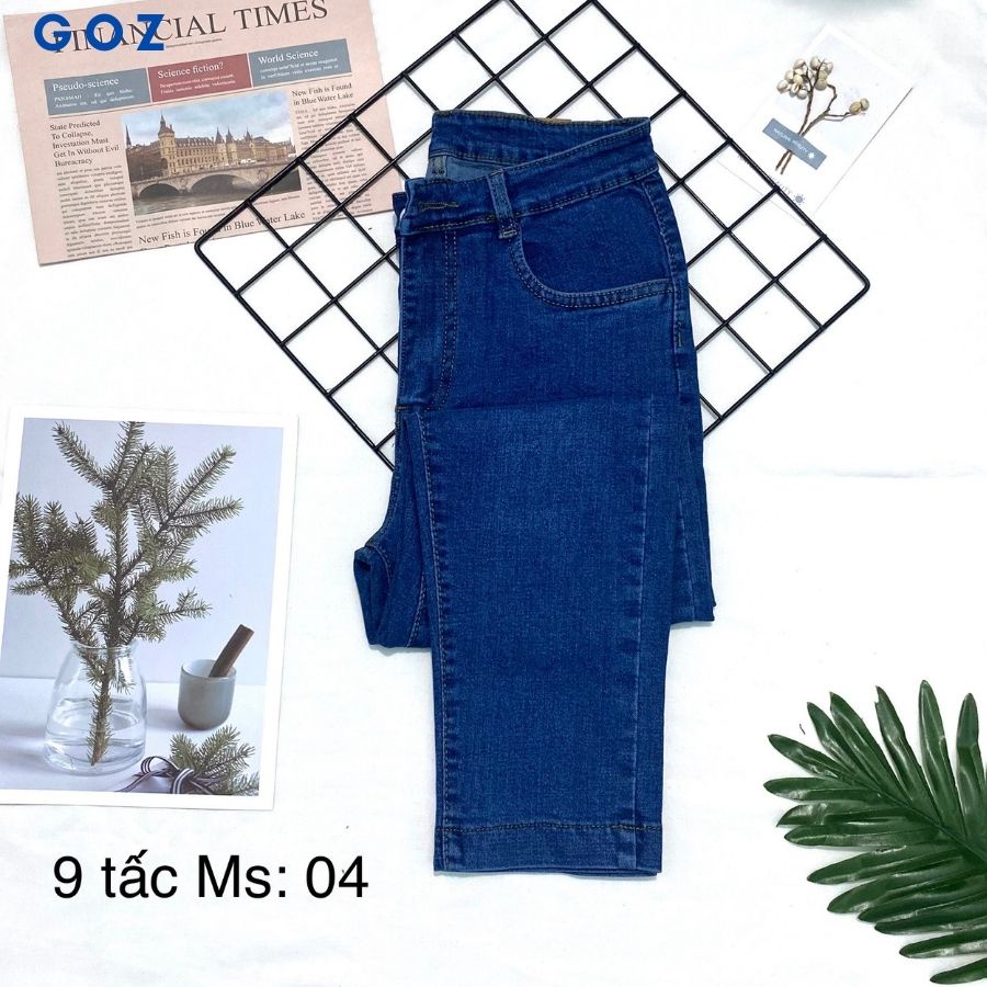 Quần Jeans Ngố Lững Nữ Bigsize từ 58-100kg Lưng Cao Co Giãn Dài 86cm Lưng Cao GJean ,Quần Bò Lững Nữ Dáng Skinny