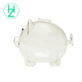 Ống Heo Tiết Kiệm Tiền Bằng Thủy Tinh Phong Cách Hàn Quốc Dễ Thương