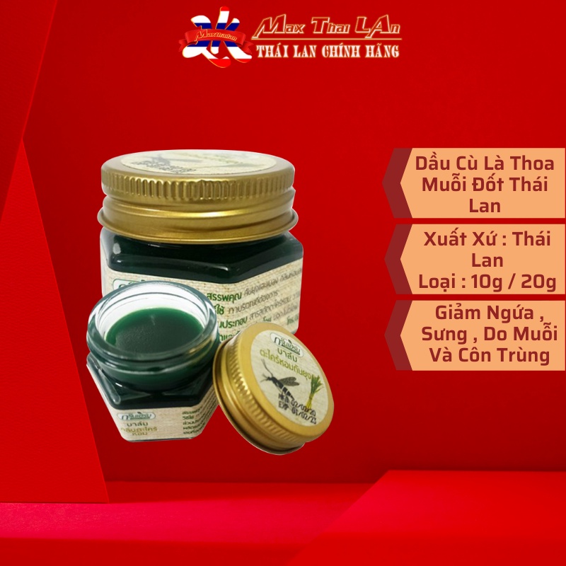 Cù là bôi muỗi đốt Green Herb Balm Thái Lan