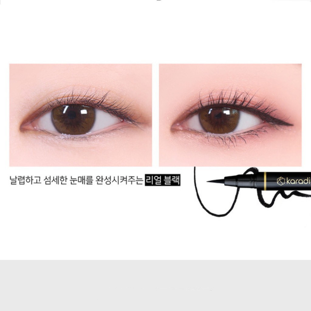 Bút kẻ mắt nước Karadium Waterproof Brush Liner Black Hàn Quốc